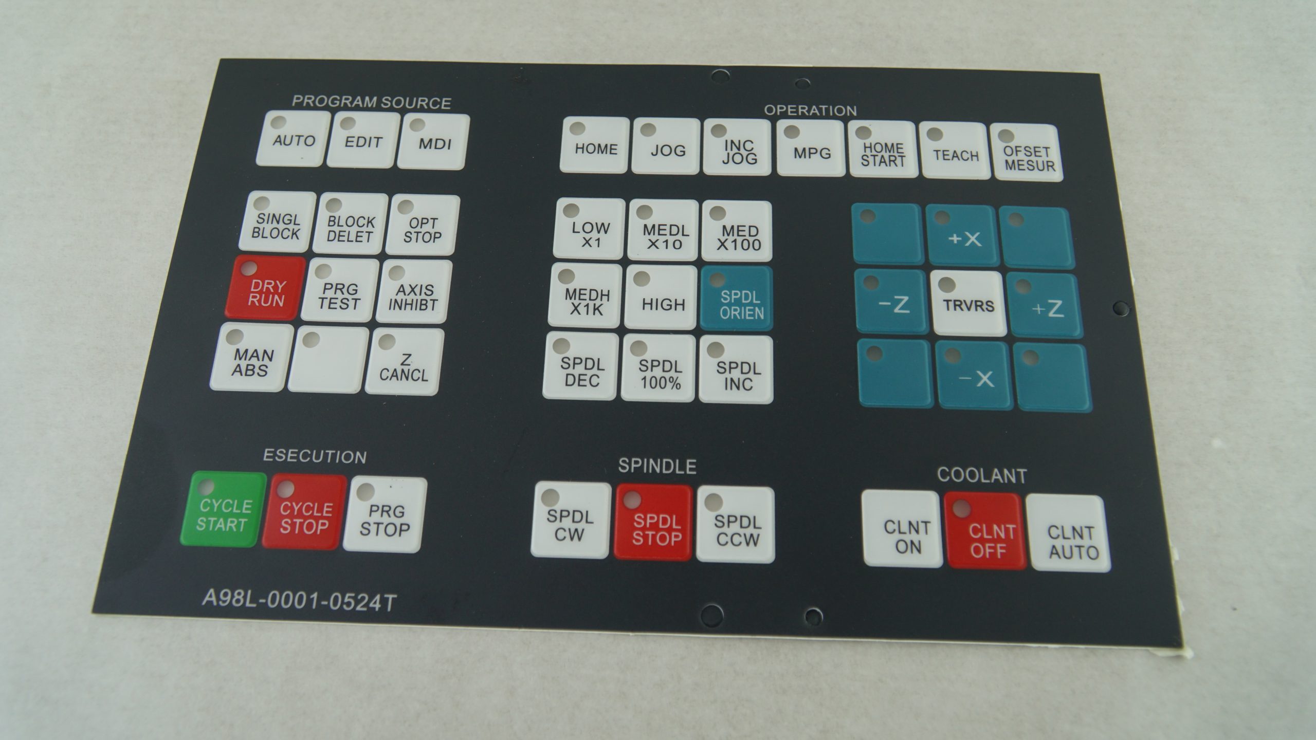FANUC A98L-0001-0524T  Torna Tuş  Ped